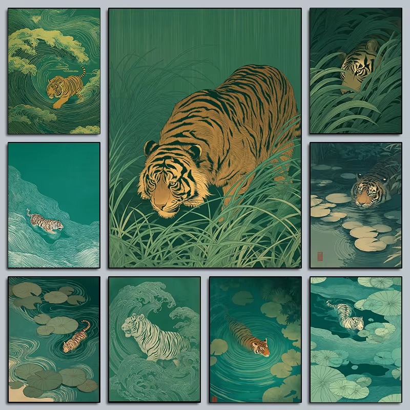 Japanese Lifestyle Game - Oil Painting by Number Kit Minimalist
