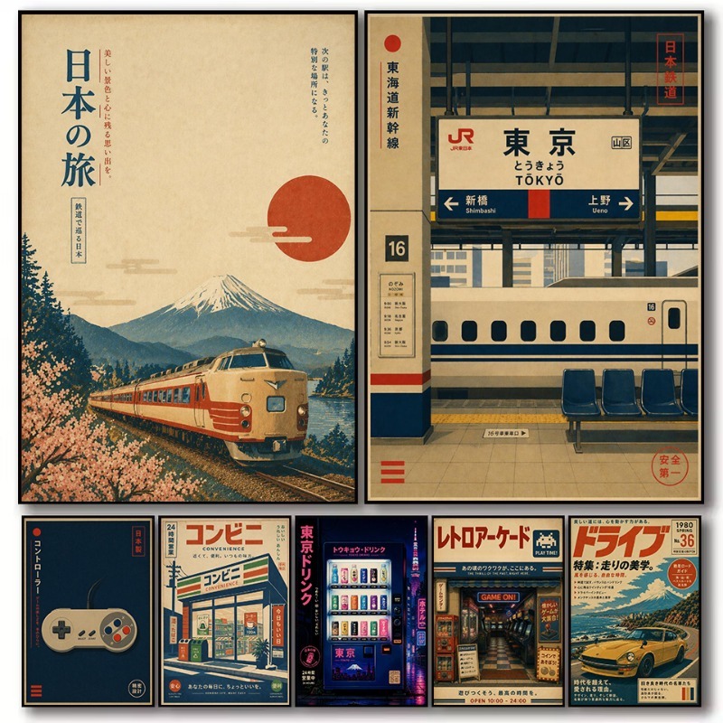 Japanese Traditional Lifestyle - Vintage Japanese Traditional Store Train Station