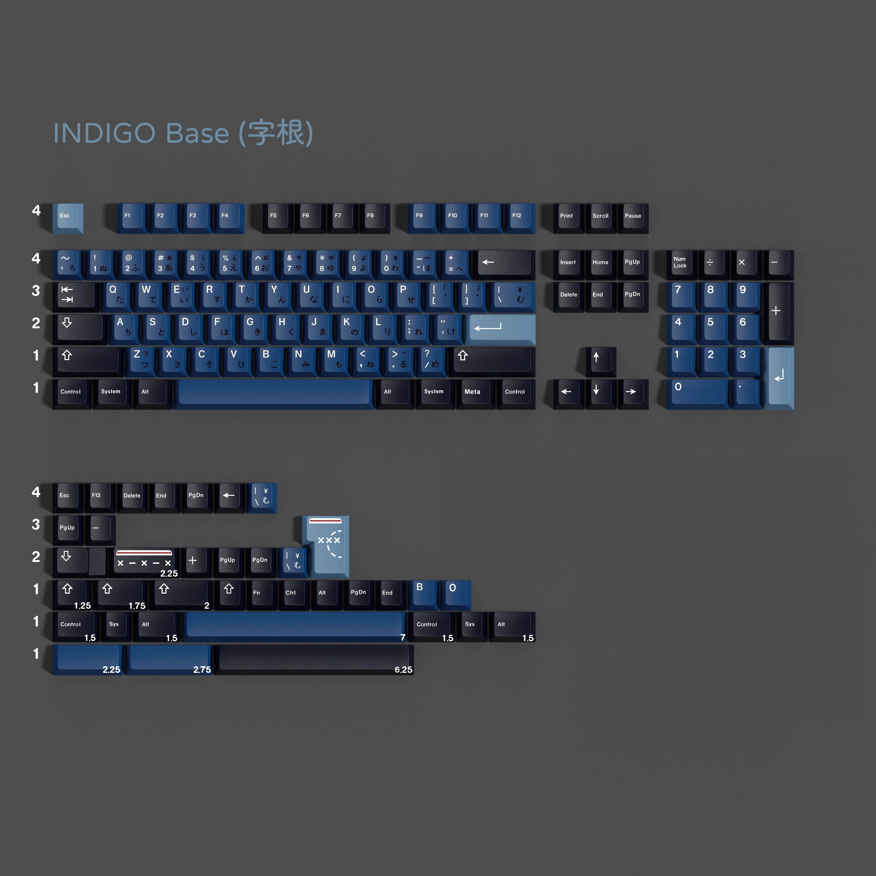 PBT GMK Indigo Keycaps Set Eng - Indigo Dye Kit recension och pris